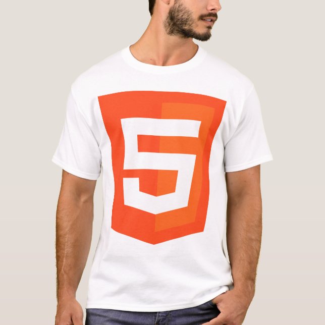 HTML 5 Logo Official W3 W3C T-Shirt (Front)