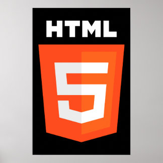 HTML 5 Logo Poster