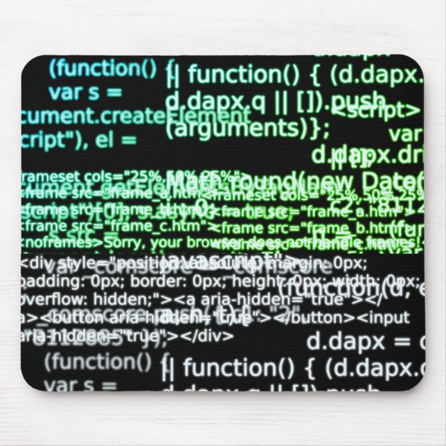 HTML Code v1 Mouse Pad (Front)