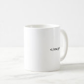 HTML Coder's Mug, <mug></mug> Coffee Mug (Front Right)