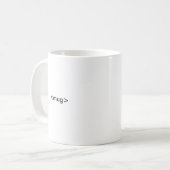 HTML Coder's Mug, <mug></mug> Coffee Mug (Front Left)