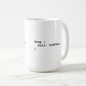 HTML/CSS Coffee Mug (#c0ffee <br>, coffee break) (Front Right)