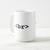HTML/CSS Coffee Mug (#c0ffee <br>, coffee break) (Front Left)