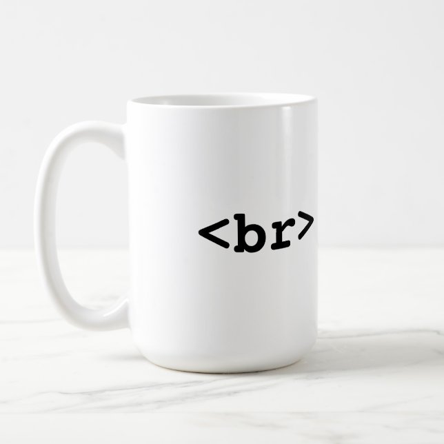 HTML/CSS Coffee Mug (#c0ffee <br>, coffee break) (Left)