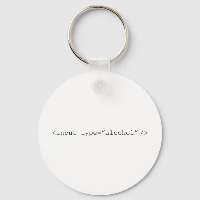 HTML Input Alcohol Keychain (Front)