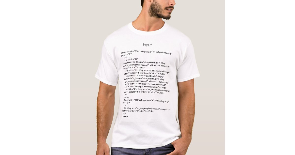 HTML shirt | Zazzle