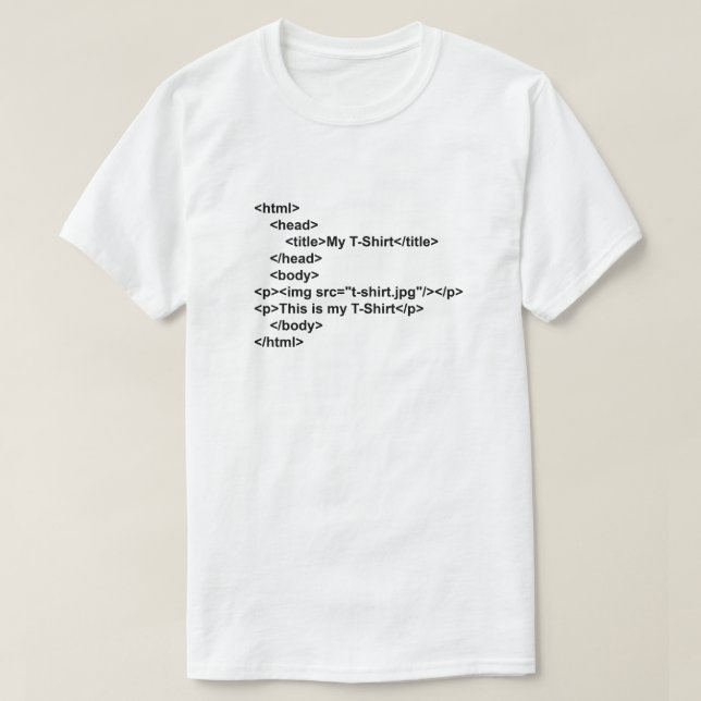html T-Shirt (Design Front)