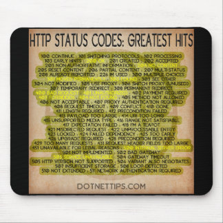 Http Status Codes: Greatest Hits Mouse Pad