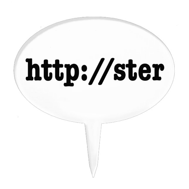 http://ster / html code cake topper (Front)