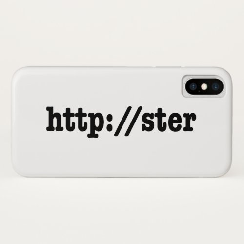 httpster  html code iPhone XS case