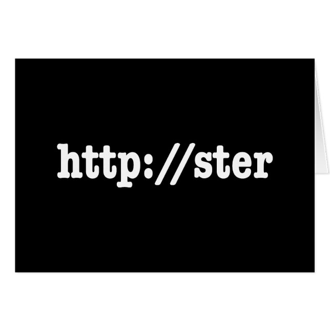 http://ster / html code greeting card (Front Horizontal)