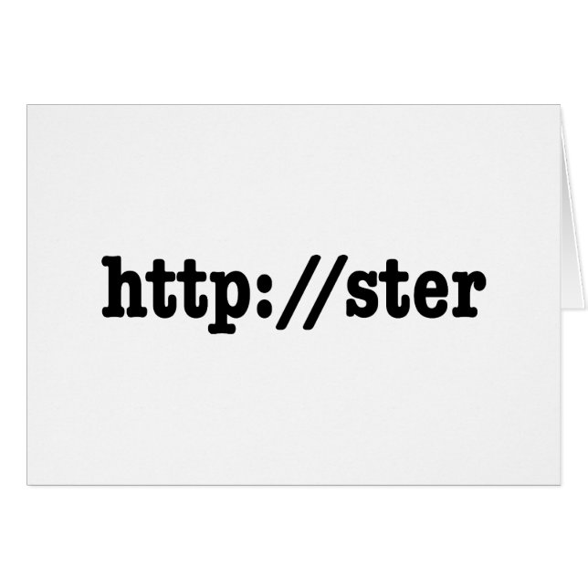 http://ster / html code greeting card (Front Horizontal)