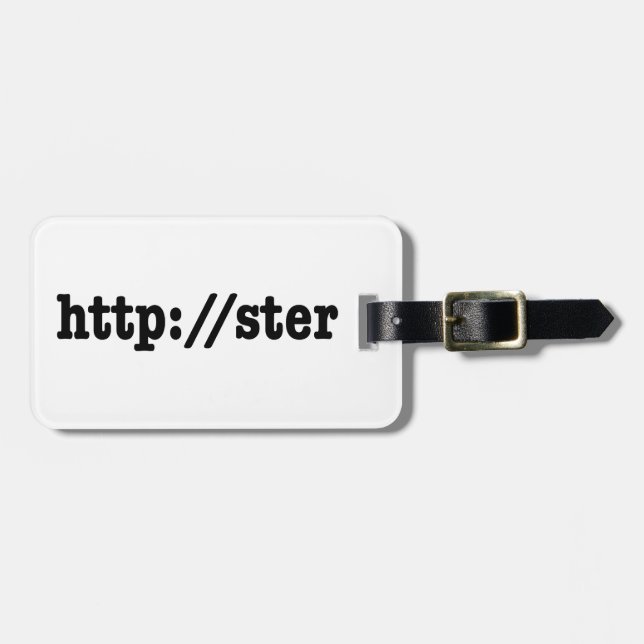 http://ster / html code luggage tag (Front Horizontal)