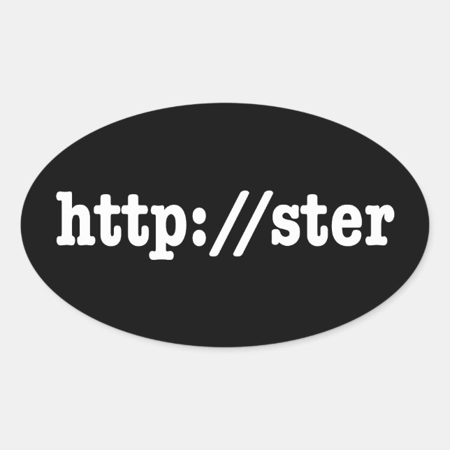 http://ster / html code oval sticker (Front)