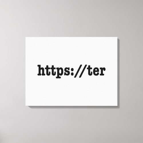 httpster  html code canvas print