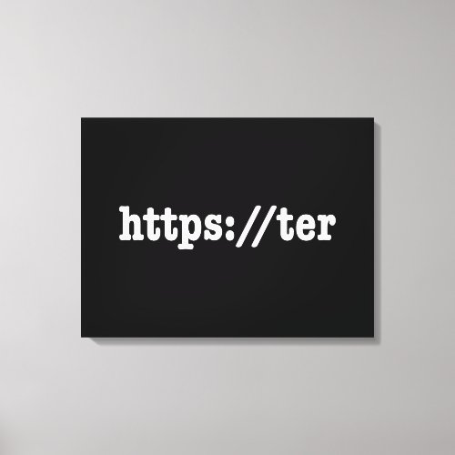 httpster  html code canvas print