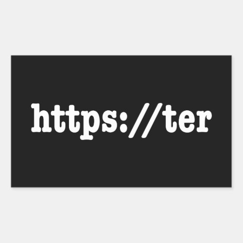 httpster  html code rectangular sticker