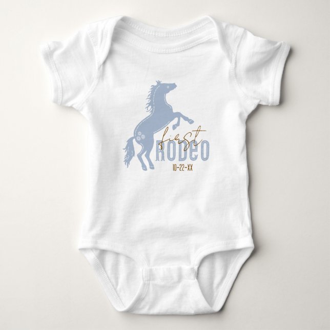 https://www.zazzle.com/first_rodeo_western_1st_bir baby bodysuit (Front)