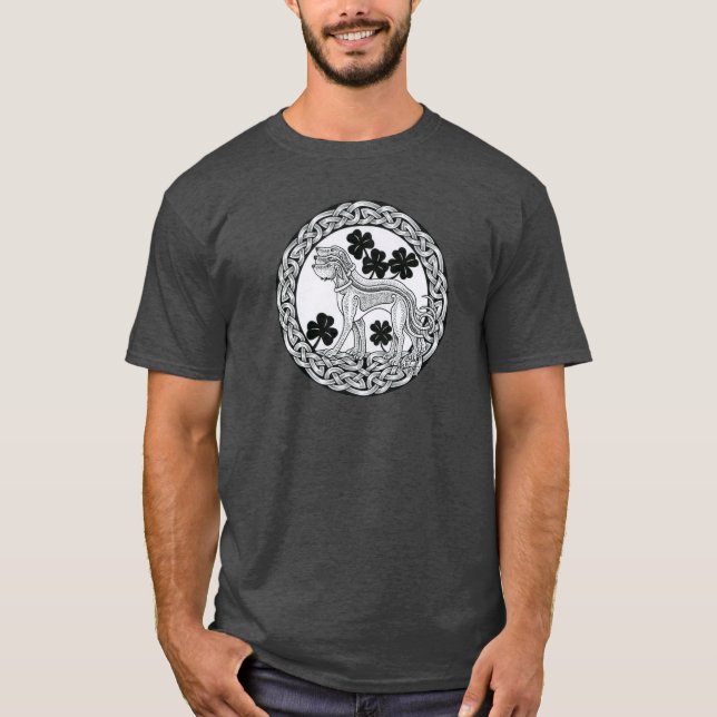 https://www.zazzle.com/irish_wolfhound_team_shield T-Shirt (Front)