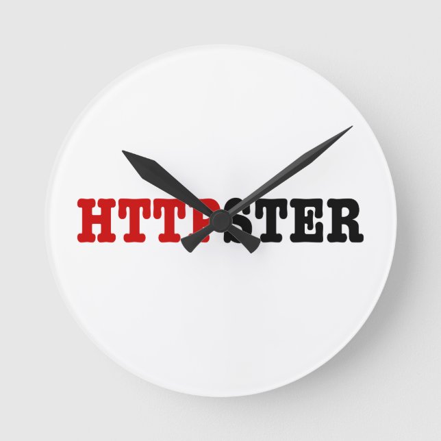 HTTPSTER ROUND CLOCK (Front)