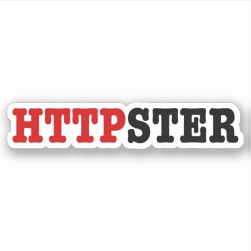 HTTPSTER STICKER