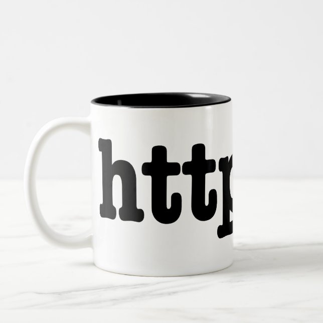 httpster Two-Tone coffee mug (Left)