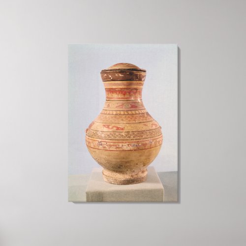 Hu vase with lid canvas print