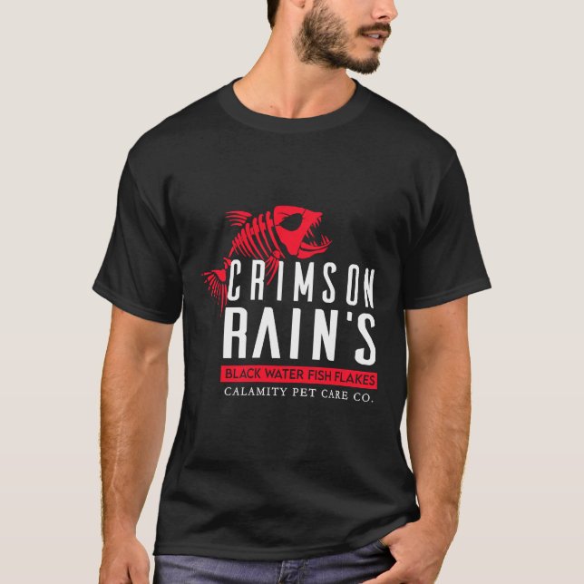 Hua Cheng Crimson Rain Fish Flakes For Black Water T-Shirt (Front)