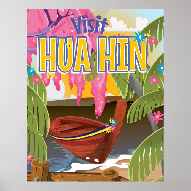 Hua Hin Thailand travel poster (Front)