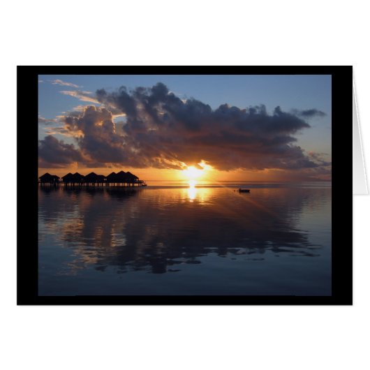 Huahine Sunset Card (Front Horizontal)