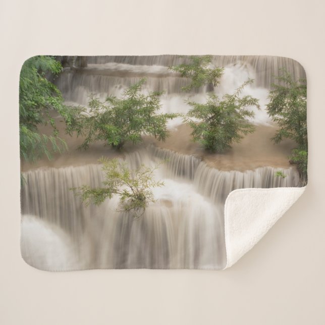 Huai Mae Khamin Waterfall | Thailand Sherpa Blanket (Front (Horizontal))