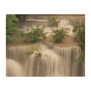 Huai Mae Khamin Waterfall Thailand Wood Wall Art