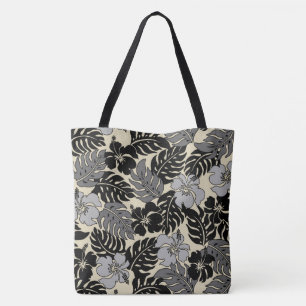 Huakini Bay Hawaiian Hibiscus Vintage Beach Bag