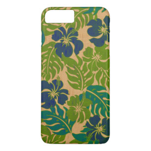 Huakini Bay Hawaiian Hibiscus Vintage Faux Wood iPhone 8 Plus/7 Plus Case