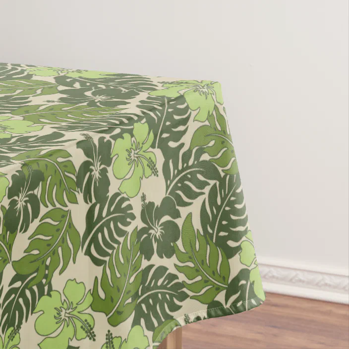 Green Floral Vintage Tablecloth Shirt