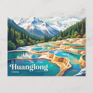 Huanglong Scenic and Historic Interest Area China Postcard