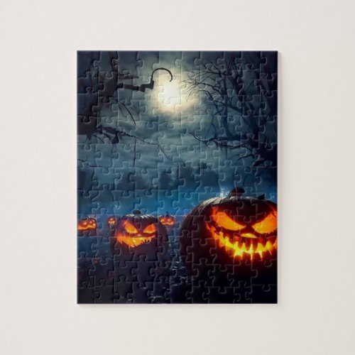 Huanted Pumpkin Patch  Jigsaw Puzzle
