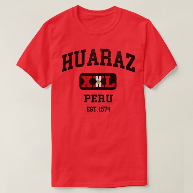 Huaraz Peru XXL Athletic design T-Shirt (Design Front)