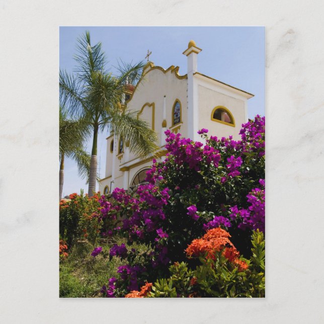 Huatulco church 3 postcard (Front)