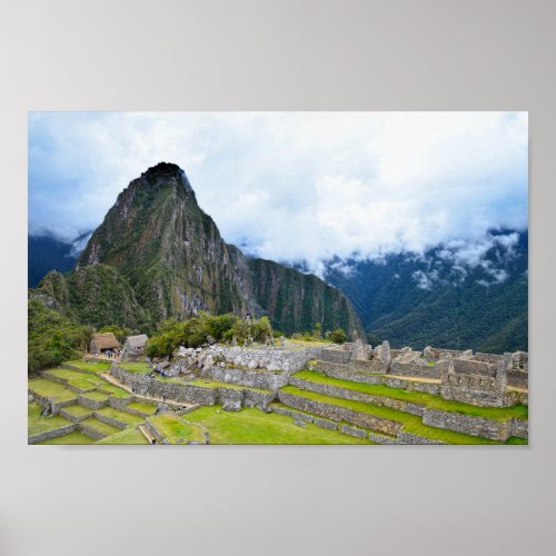 Huayna Picchu Peak at Machu Picchu Peru Poster