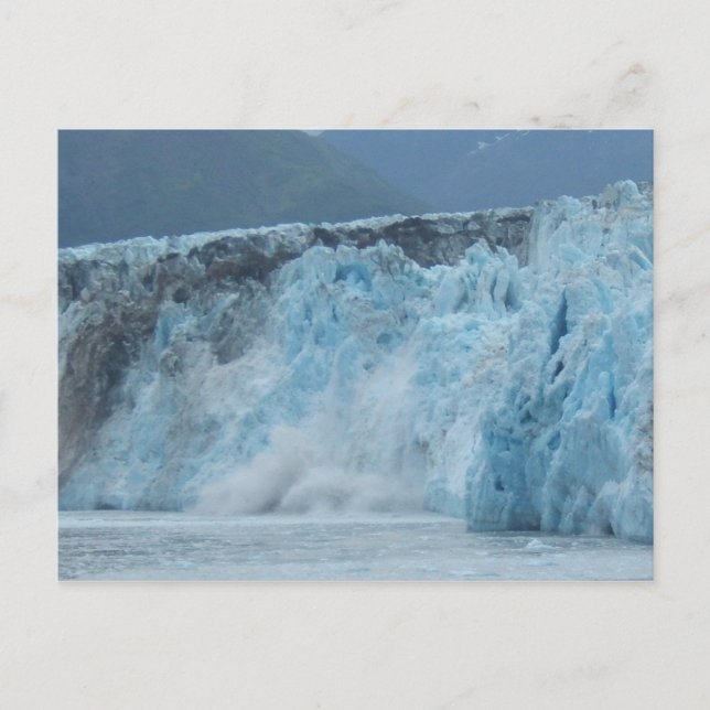 Hubbard Glacier crashes into the Gulf of Alaska Postcard (Front)