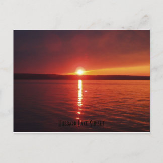 Hubbard Lake Sunset Postcard