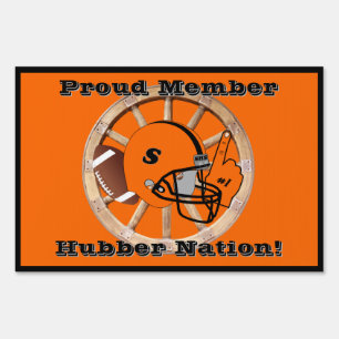 Hubber Nation Football Sign