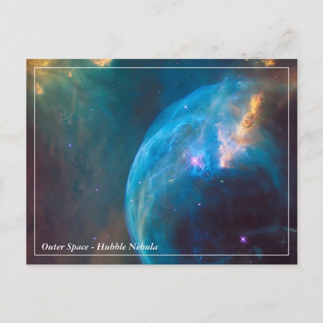 Hubble, Bubble Nebula / Outer Space Postcard (Front)