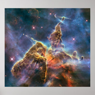 Hubble Captures View of Mystic Mountain Poster