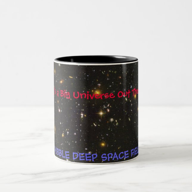 HUBBLE DEEP SPACE FIELD Two-Tone COFFEE MUG (Center)