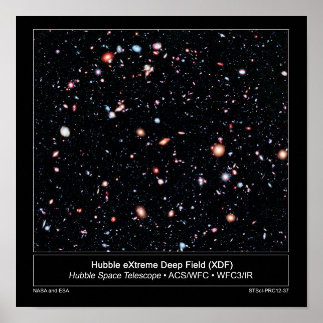 Hubble Extreme Deep Field News Release Poster (Front)
