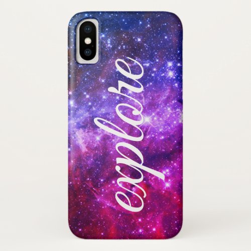 Hubble Image Space  Purps  explore iPhone X Case