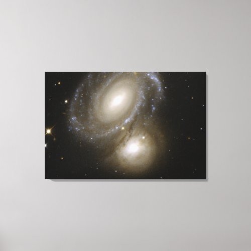 Hubble Interacting Galaxy AM 0500_620 Canvas Print