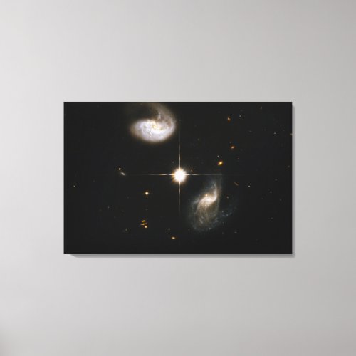 Hubble Interacting Galaxy CGCG 436_030 Canvas Print